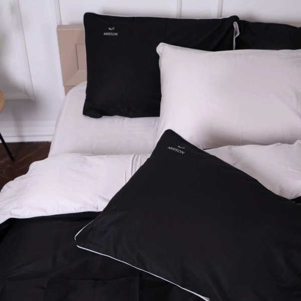 Фото - Комплект постільної білизни MirSon King Size 0848 + 0841 Joan Corner Сатин 220х240 см (2200008711887)
